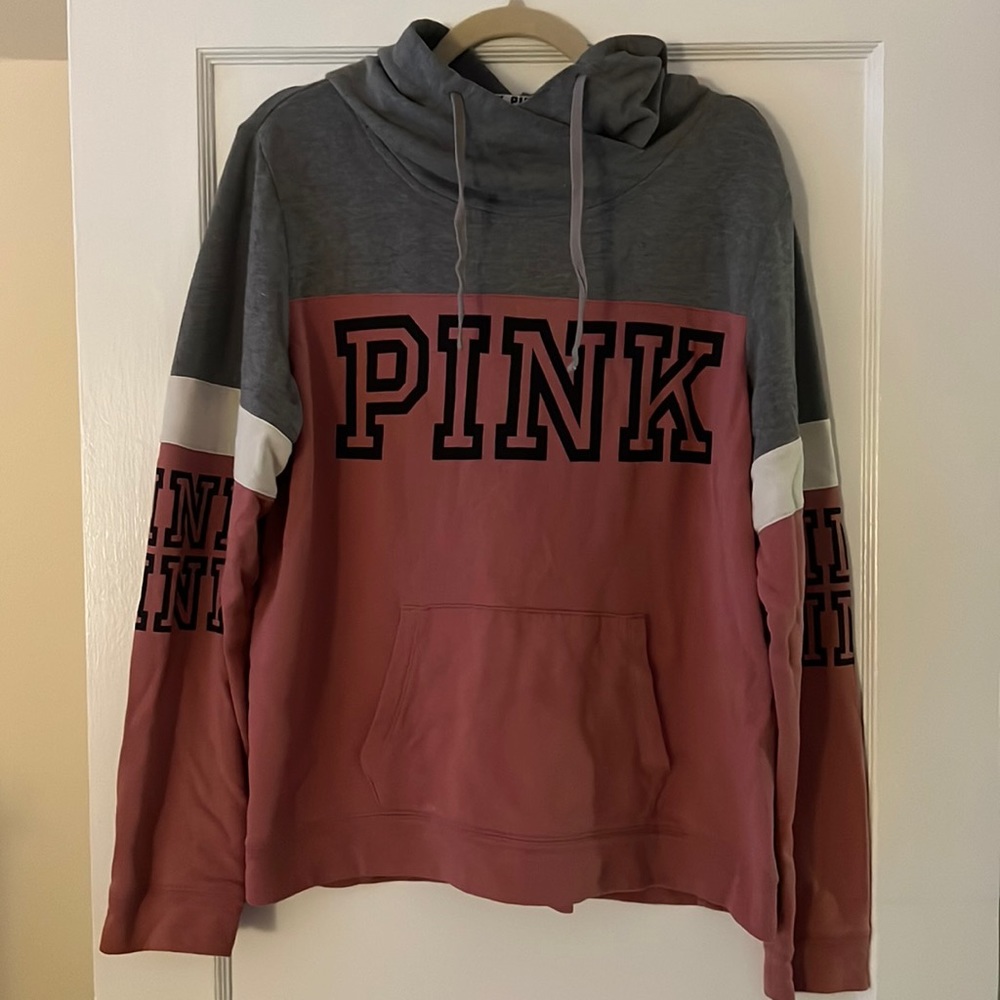 PINK Hoodie. Large